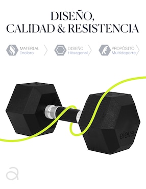 Set mancuernas de peso fijo Eleva