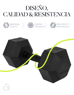 Set mancuernas de peso fijo Eleva