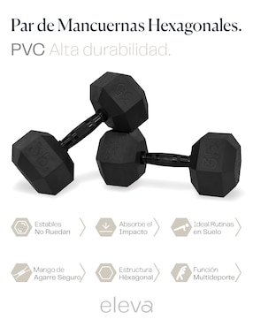 Set mancuernas de peso fijo Eleva