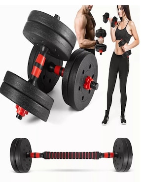 Set mancuernas de peso variable genérica 15 kg 12 piezas