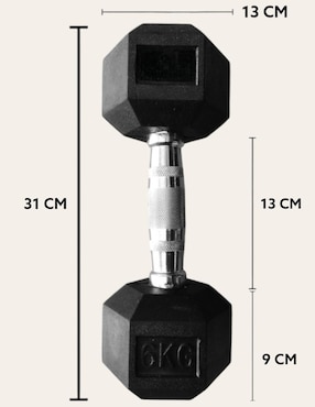Set mancuernas de peso fijo Infinité 6 kg 2 piezas