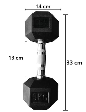 Set mancuernas de peso fijo Infinité 9 kg 2 piezas