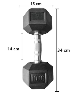Set mancuernas de peso fijo Infinité 10 kg 2 piezas
