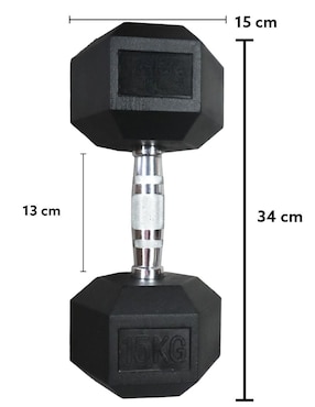 Set mancuernas de peso fijo Infinité 15 kg 2 piezas
