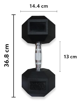 Set mancuernas de peso fijo Infinité 20 kg 2 piezas