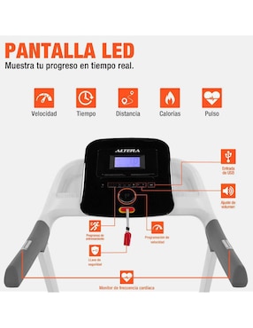 Caminadora semiprofesional Altera plegable