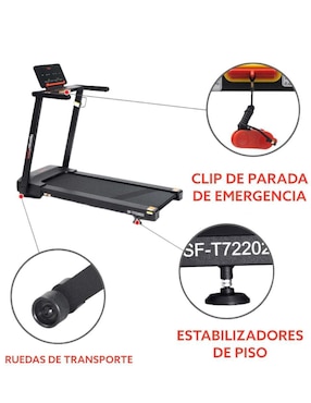 Caminadora semiprofesional Sunny Health & Fitness Sf-T722022 plegable