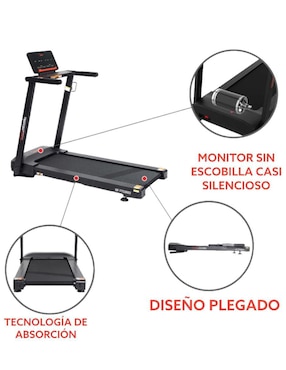 Caminadora semiprofesional Sunny Health & Fitness Sf-T722022 plegable