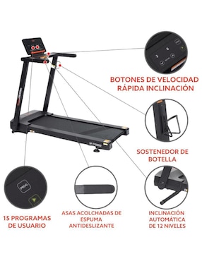 Caminadora semiprofesional Sunny Health & Fitness Sf-T722022 plegable