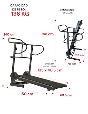 Caminadora profesional Sunny Health & Fitness Sf-T7723 plegable