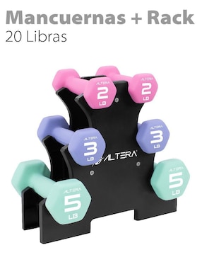 Set mancuernas de peso variable Altera