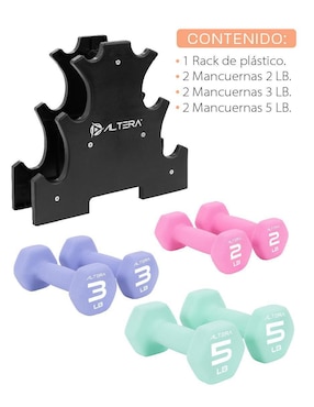 Set mancuernas de peso variable Altera