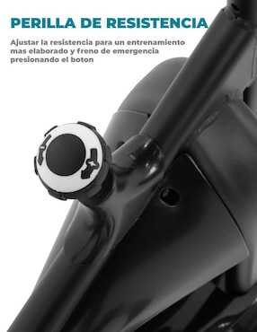 Bicicleta de spinning Altera modelo Noir de metal