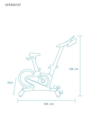 Bicicleta fija Unifitness acero inoxidable
