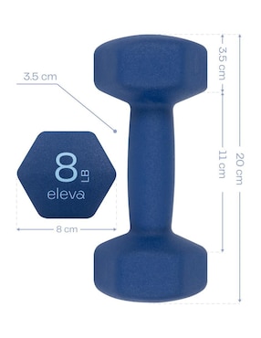 Set mancuernas de peso fijo Eleva