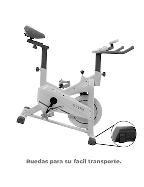 Bicicleta de spinning Altera modelo Blanche de metal