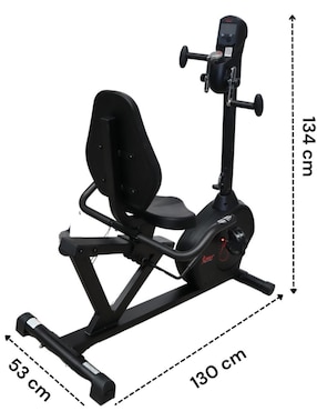 Bicicleta recumbente Sunny Health & Fitness acero y plástico