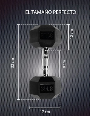 Mancuerna de peso fijo X-Rush 13.6 kg