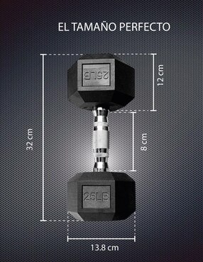 Mancuerna de peso fijo X-Rush 11.3 kg 2 piezas