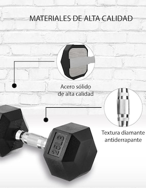 Mancuerna de peso fijo X-Rush 11.3 kg 2 piezas