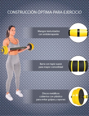 Mancuerna de peso variable Live Gear Fitness 30 kg 2 piezas