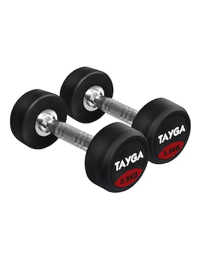 Set mancuerna de peso fijo Tayga 5 kg 2 piezas