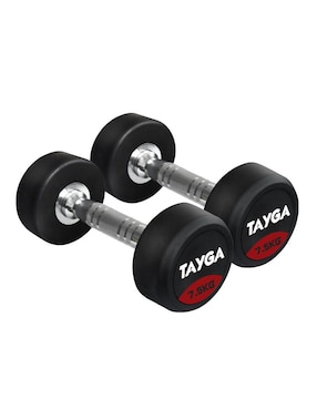 Set mancuerna de peso fijo Tayga 15 kg 2 piezas