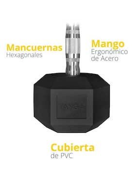 Mancuerna de peso fijo Tayga 25 kg