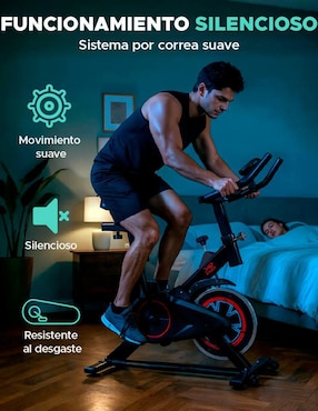 Bicicleta de spinning X-Rush modelo XR-BDSP de acero