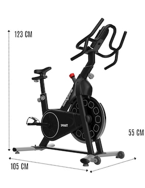 Bicicleta de spinning Bodytone acero