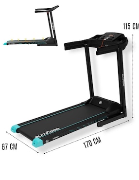 Caminadora semiprofesional Bodytone Bt-Ar200C-B plegable