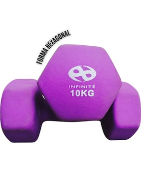 Set mancuernas de peso fijo Infinité 10 kg 2 piezas