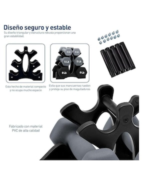 Rack de 6 estantes Bluelander