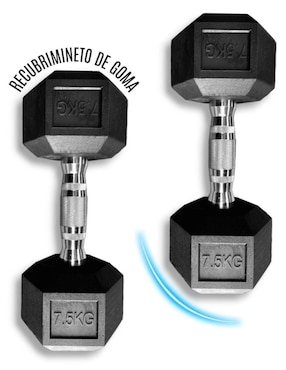 Set mancuernas de peso fijo Infinité 7.5 kg 2 piezas
