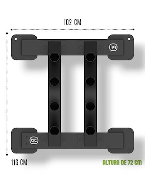 Rack de 8 compartimentos Bodytone