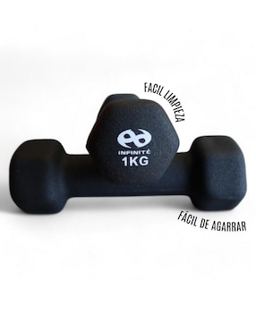 Set mancuernas de peso fijo Infinité 1 kg 2 piezas