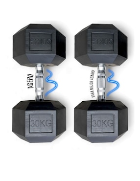 Set mancuernas de peso fijo Infinité 30 kg 2 piezas