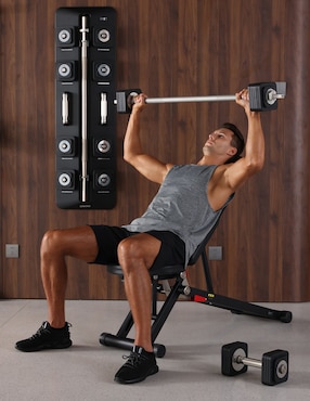 Set mancuernas de peso fijo Powerpath diferentes pesos 32 piezas
