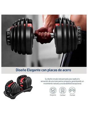 Set mancuernas de peso variable Bluelander 24 kg 12 piezas