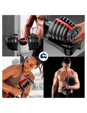 Set mancuernas de peso variable Bluelander 24 kg 12 piezas