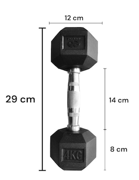 Set mancuernas de peso fijo Infinité 4 kg 2 piezas