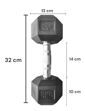 Set mancuernas de peso fijo Infinité 8 kg 2 piezas