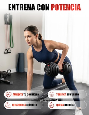 Mancuerna de peso variable X-Rush 24 Kg
