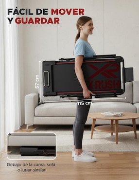 Caminadora profesional X-Rush eléctrica plegable