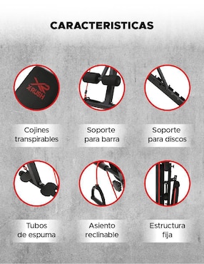 Banca para entrenamiento X-Rush Banco para Pesas