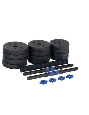 Set mancuernas de peso variable Altera 20 kg 19 piezas