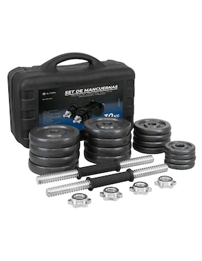 Set Mancuernas De Peso Variable Altera 30 Kg 22 Piezas