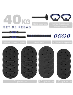 Set mancuernas de peso variable Altera 23 piezas