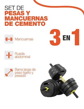 Set mancuernas de peso variable Altera 30 kg 24 piezas