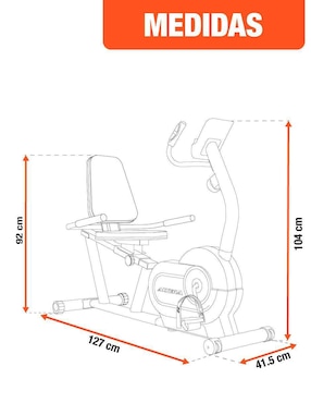 Bicicleta de spinning Altera modelo Pedalite de acero y plástico